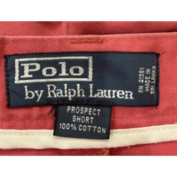Polo Ralph Lauren Mens Prospect Shorts Size 32 Pink 100% Cotton (B4) - Picture 3 of 6